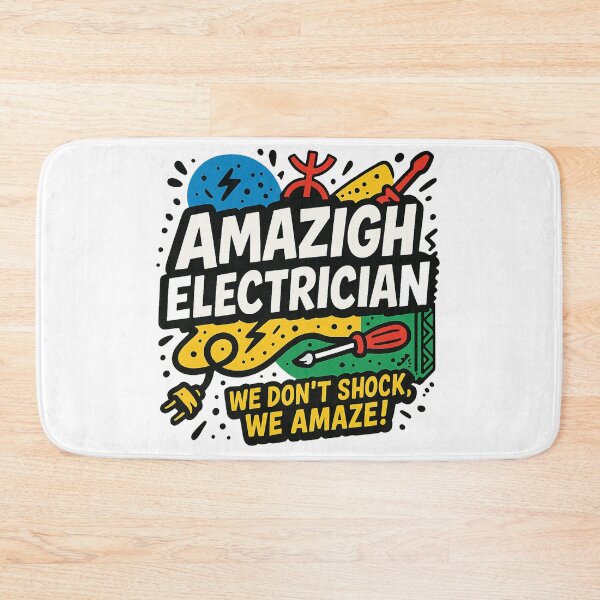 Item preview, Amazigh Electrician – We Don’t Shock, We Amaze designed and sold by salimarts5dz.