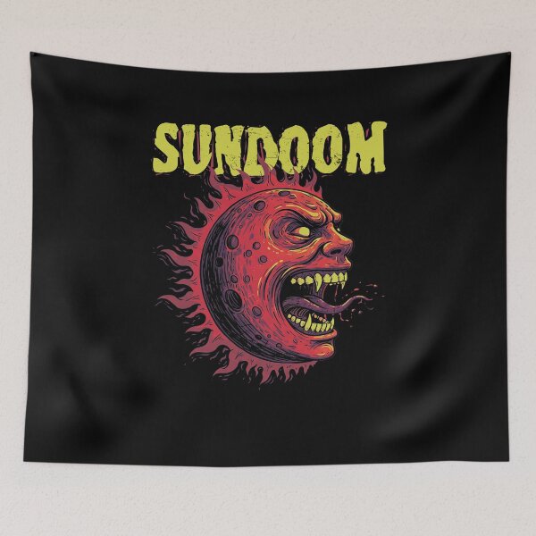 Item preview, Sundoom - Distressed Angry Sun Face  designed and sold by AnAzArt.