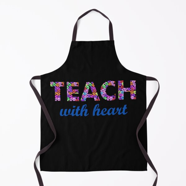 Item preview, Teach with heart, colorful hearts with letters designed and sold by Artejuli.