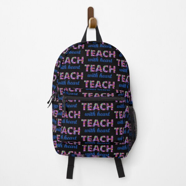 Item preview, Teach with heart, colorful hearts with letters designed and sold by Artejuli.