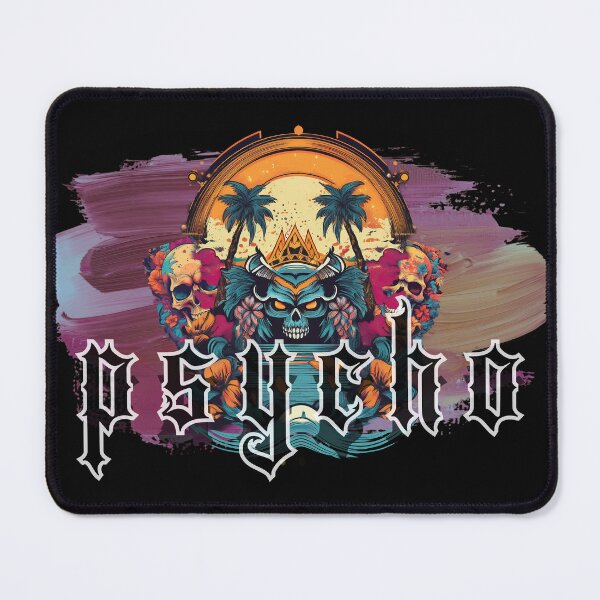 Item preview, Psycho psychodelic skull designed and sold by SxxPolice.