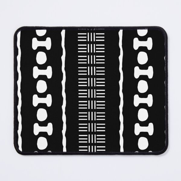 Item preview, Black and White African Talking Drum Mud Cloth Design designed and sold by funkyvibes.