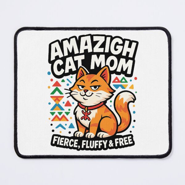 Item preview, Amazigh Cat Mom – Fierce, Fluffy & Free designed and sold by salimarts5dz.