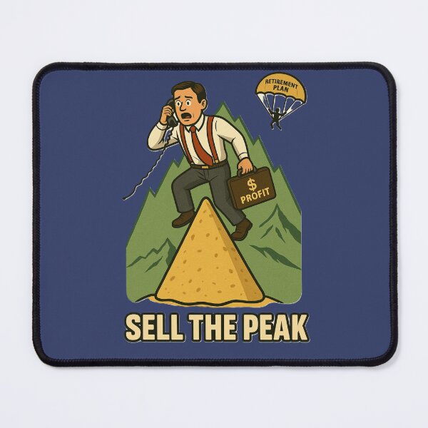 Item preview, Sell the Peak - Retro Trader on a Tortilla Summit designed and sold by Gooralwwl.