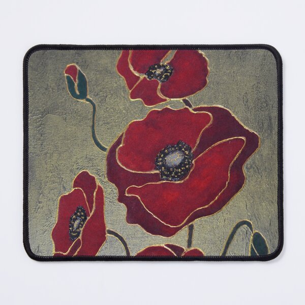 Item preview, Hand Painted Velvet Poppies designed and sold by Brush & Soul.