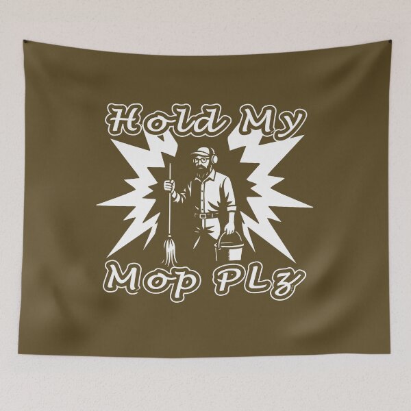 Item preview, Anatoly Meme - Hold my mop please - internet meme Excuse me Can I clean here - White cartoon designed and sold by ZechJohnRB.