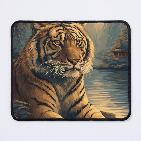 Item preview, Vintage Visit China Tiger Travel Poster designed and sold by Boddicca.