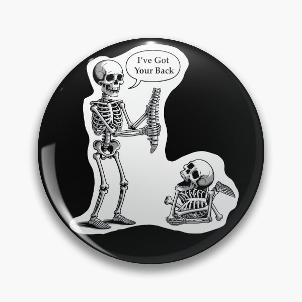 Item preview, Ive Got Your Back Halloween Skeletons  designed and sold by ChearshiPrints.