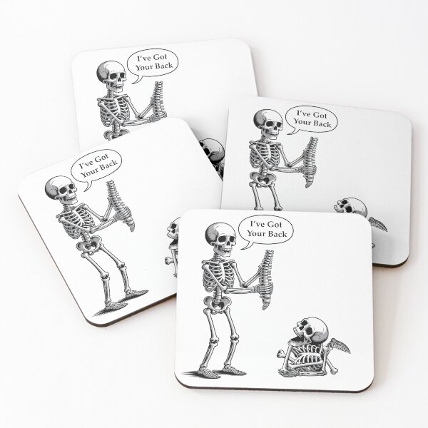 Item preview, Ive Got Your Back Halloween Skeletons  designed and sold by ChearshiPrints.