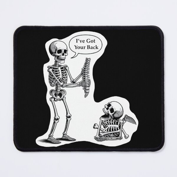 Item preview, Ive Got Your Back Halloween Skeletons designed and sold by ChearshiPrints.