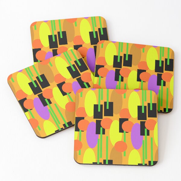 Item preview, 60s Wallpaper design on Orange background designed and sold by TerenceLacey.