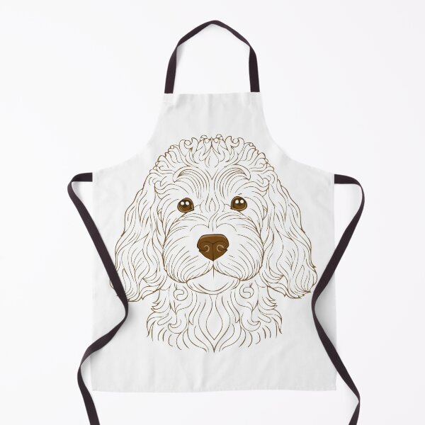 Item preview, outline of Goldendoodle (transparent fur) designed and sold by creepyCabin.