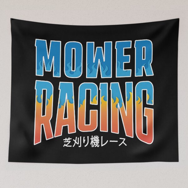 Item preview, Lawnmower Racing Text - White - Lawn Mower Racing designed and sold by RaceDayRags.