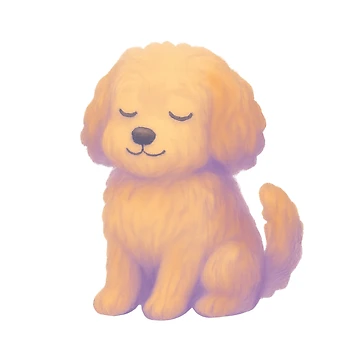 Artwork thumbnail, Mellow Cockapoo by ArtByAlgorithms