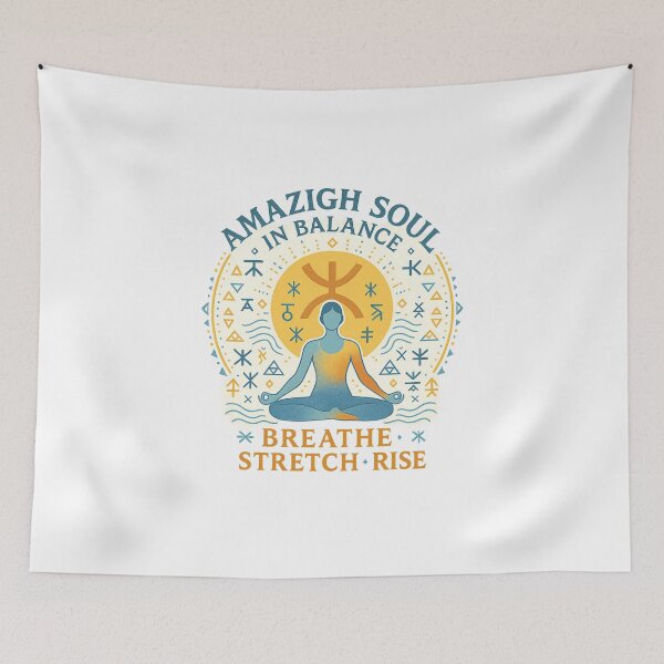 Item preview, Amazigh Soul in Balance – Breathe, Stretch, Rise designed and sold by salimarts5dz.