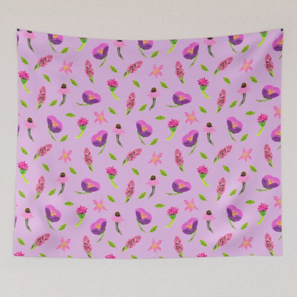 Item preview, Wild and pink flowers designed and sold by Ruthie-V-Nowak.