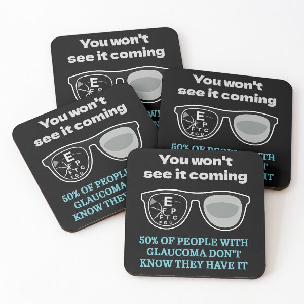 Item preview, You Won’t See It Coming – Glaucoma Awareness designed and sold by Eyepatch-Jacks.