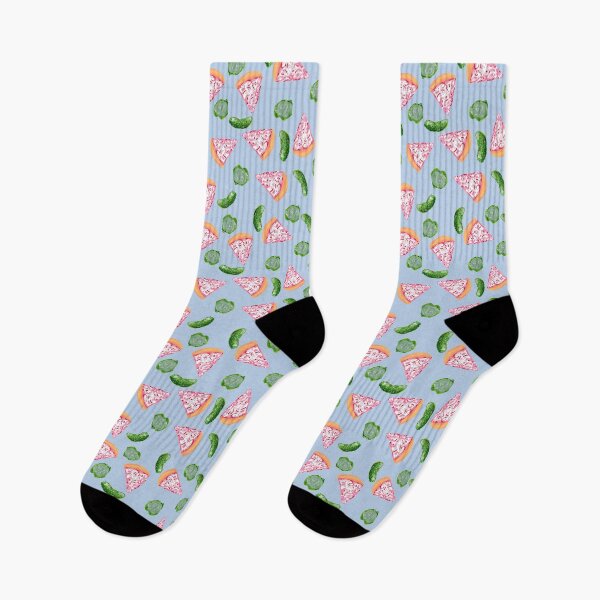 Item preview, Pickle pizza pattern designed and sold by Ruthie-V-Nowak.