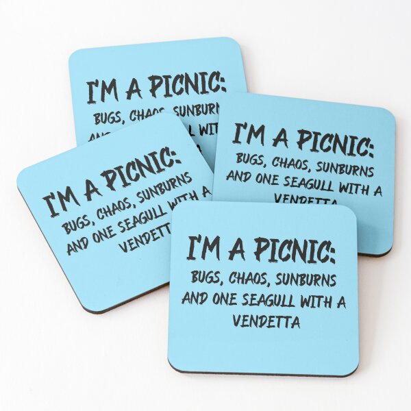 Item preview, I'm a picnic: bugs, chaos, sunburns and one seagull with a vendetta  designed and sold by OddDuckProduct.