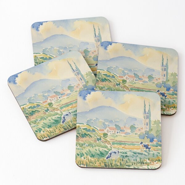 Item preview, High above widecombe3（watercolour + AI） designed and sold by artsmeow.