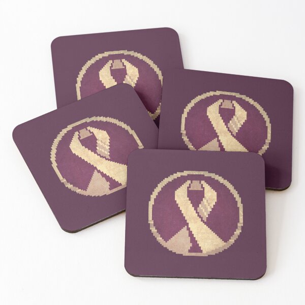 Item preview, Alzheimers Ribbon – Purple Cross Stitch Pixel Art Awareness designed and sold by PixelDrukiPL.