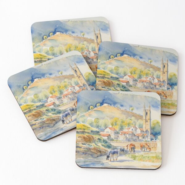 Item preview, High above widecombe2（watercolour + AI） designed and sold by artsmeow.