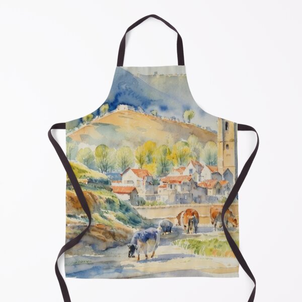 Item preview, High above widecombe2（watercolour + AI） designed and sold by artsmeow.