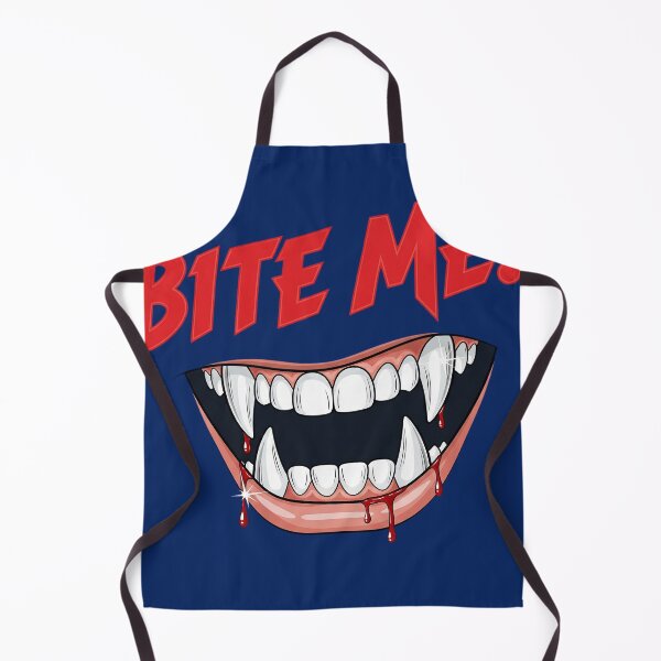 Artikelvorschau, Beiß mich Vampirzähne Lustiges Gothic Halloween Design entworfen und verkauft von WittyNest Studio.