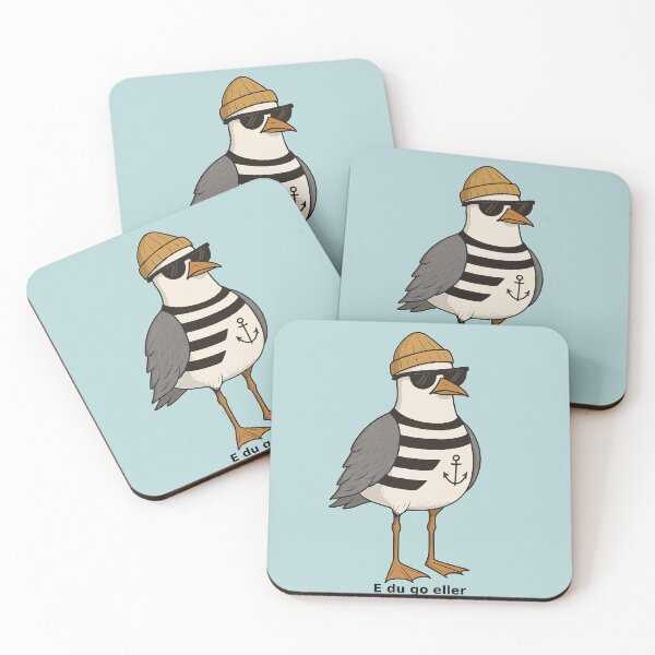 Item preview, E du go eller – cool fiskmås i sjömansstil designed and sold by lizafattarallt.