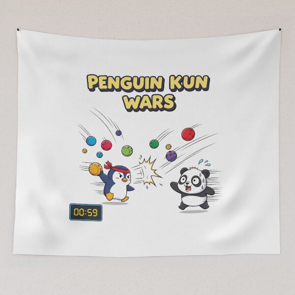 Item preview, Penguin Kun Wars: Epic Retro Ball Battle designed and sold by ericvonberner.