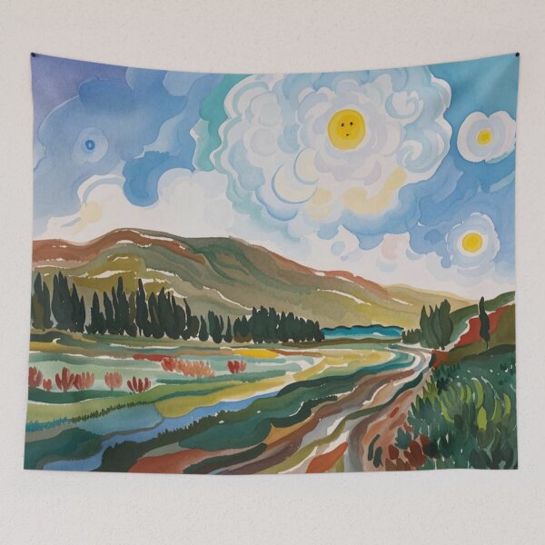Item preview, Hay Tor from the Granite Tramway3 (watercolour + AI) designed and sold by artsmeow.
