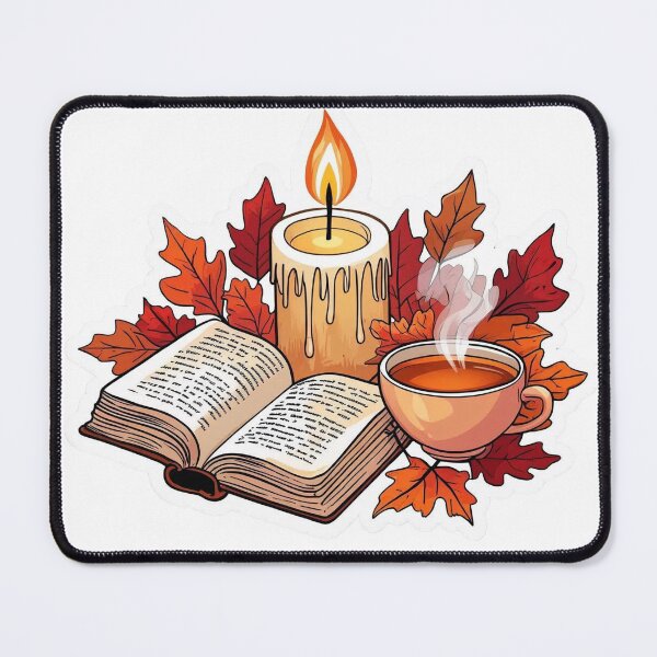 Item preview, Open Books and Leaves designed and sold by CozyinTime.