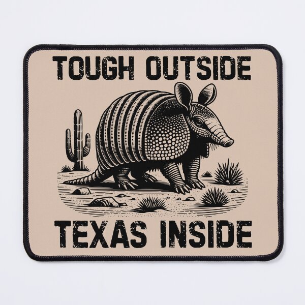 Item preview, Tough Outside Texas Inside Armadillo Pride Southern Humor Design designed and sold by inkedtee.