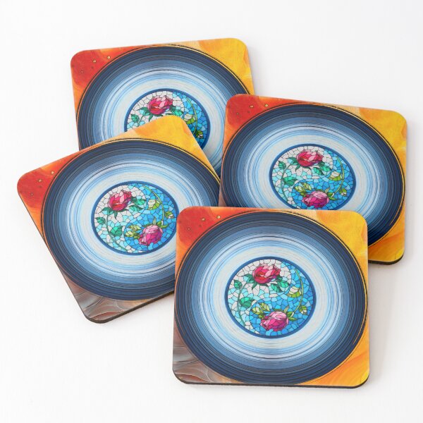 Item preview, Ringed Mandala on Fire and Sun Abstract designed and sold by Anas Arts.