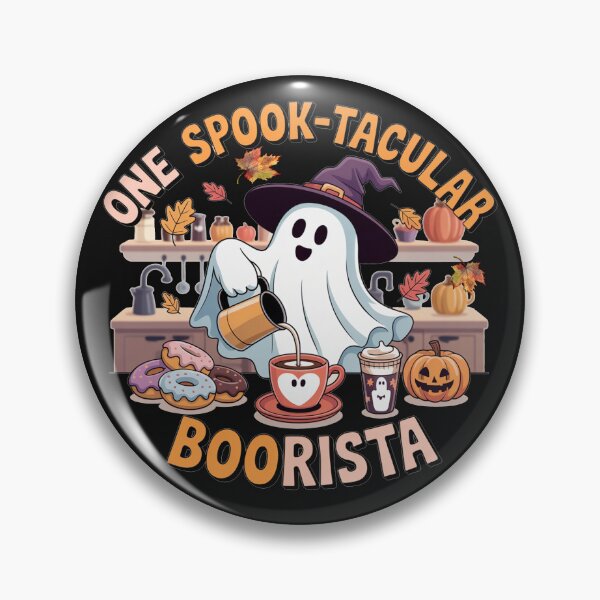 Item preview, Halloween Boorista Funny Ghost Coffee Lover Barista designed and sold by Cute & Sassy Custom Gifting Boutiques.