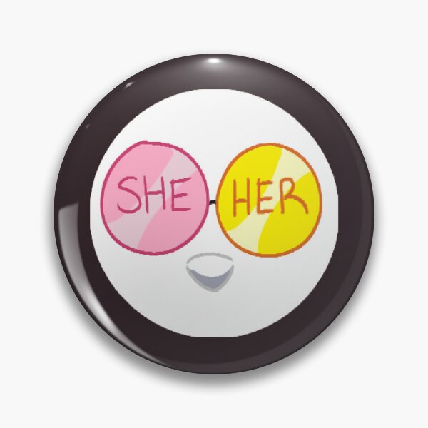 Item preview, She/Her Dealmaker Pronoun Button designed and sold by laughingfranki.