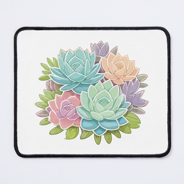 Item preview, Mini succulent cluster in pastel colors designed and sold by Z8prints.