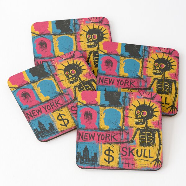 Item preview, Neo-Expressionist Skull Art – Urban Graffiti Style with New York and Pop Silhouettes	 designed and sold by weirdfishes123.