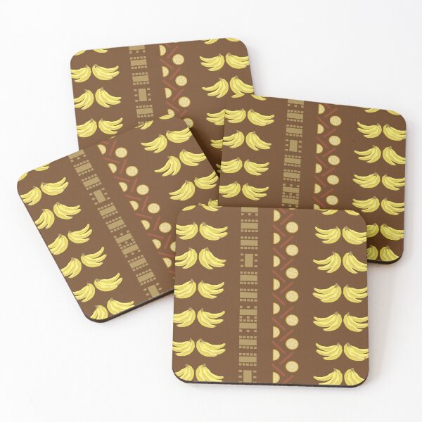 Item preview, Bananas Geo Stripes Print - Earth Brown designed and sold by Daniel Bevis Design.