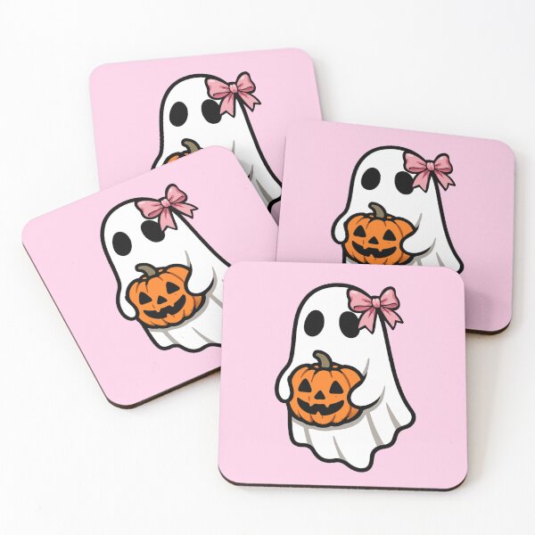 Item preview, Spooky Ghost With Pink Bow designed and sold by FarieArt.