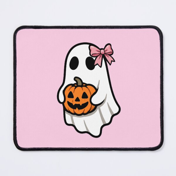 Item preview, Spooky Ghost With Pink Bow designed and sold by FarieArt.