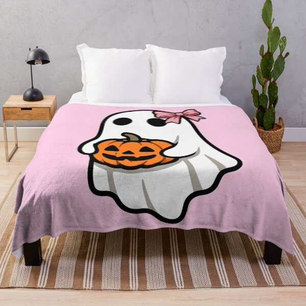 Item preview, Spooky Ghost With Pink Bow designed and sold by FarieArt.