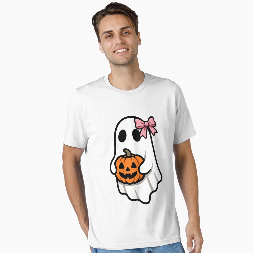 Spooky Ghost With Pink Bow Poster