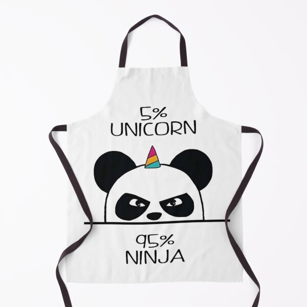Item preview, 5% Unicorn 95% Ninja – Cute & Deadly Panda T-Shirt designed and sold by PSYNOVA.