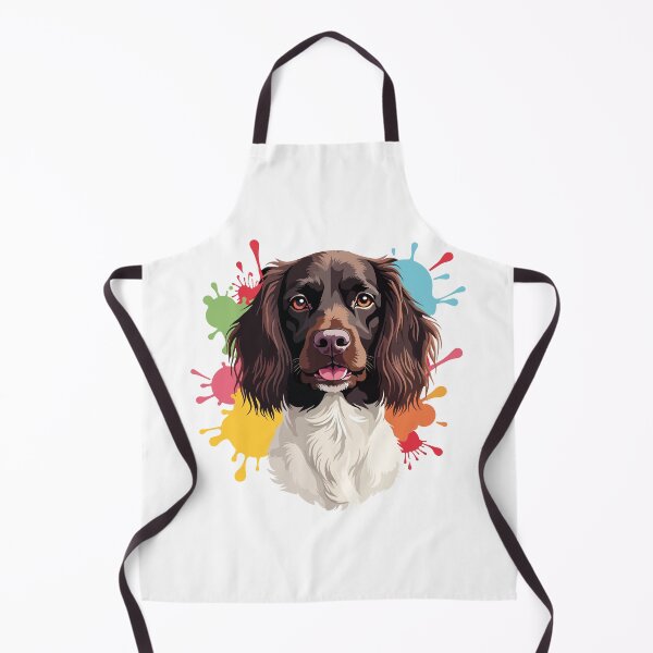 Item preview, Colorful Small Munsterlander – Vibrant Dog Vector Art designed and sold by AlmaMoArt.