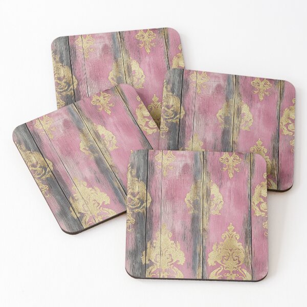 Item preview, Rustic French Country Damask Wood designed and sold by WatercolorLane.