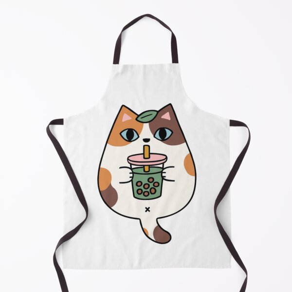 Item preview, Sticky tabby kitten with bubble tea designed and sold by JonysCreativeDesigns.