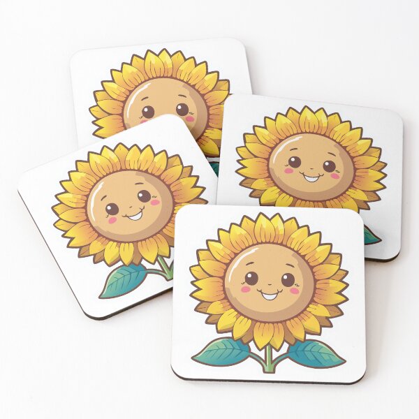 Item preview, Happy sunflower with blushing cheeks designed and sold by Z8prints.