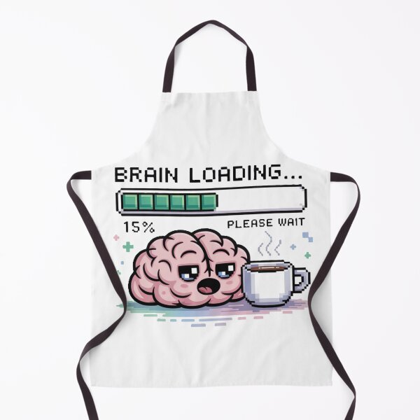 Item preview, Brain Loading – Morning Mood Pixel Shirt designed and sold by KostekArtShop.