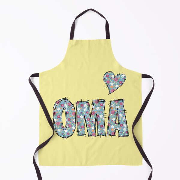 Item preview, Oma Grandma Floral Stitch Pattern With Yellow Background designed and sold by missmann.